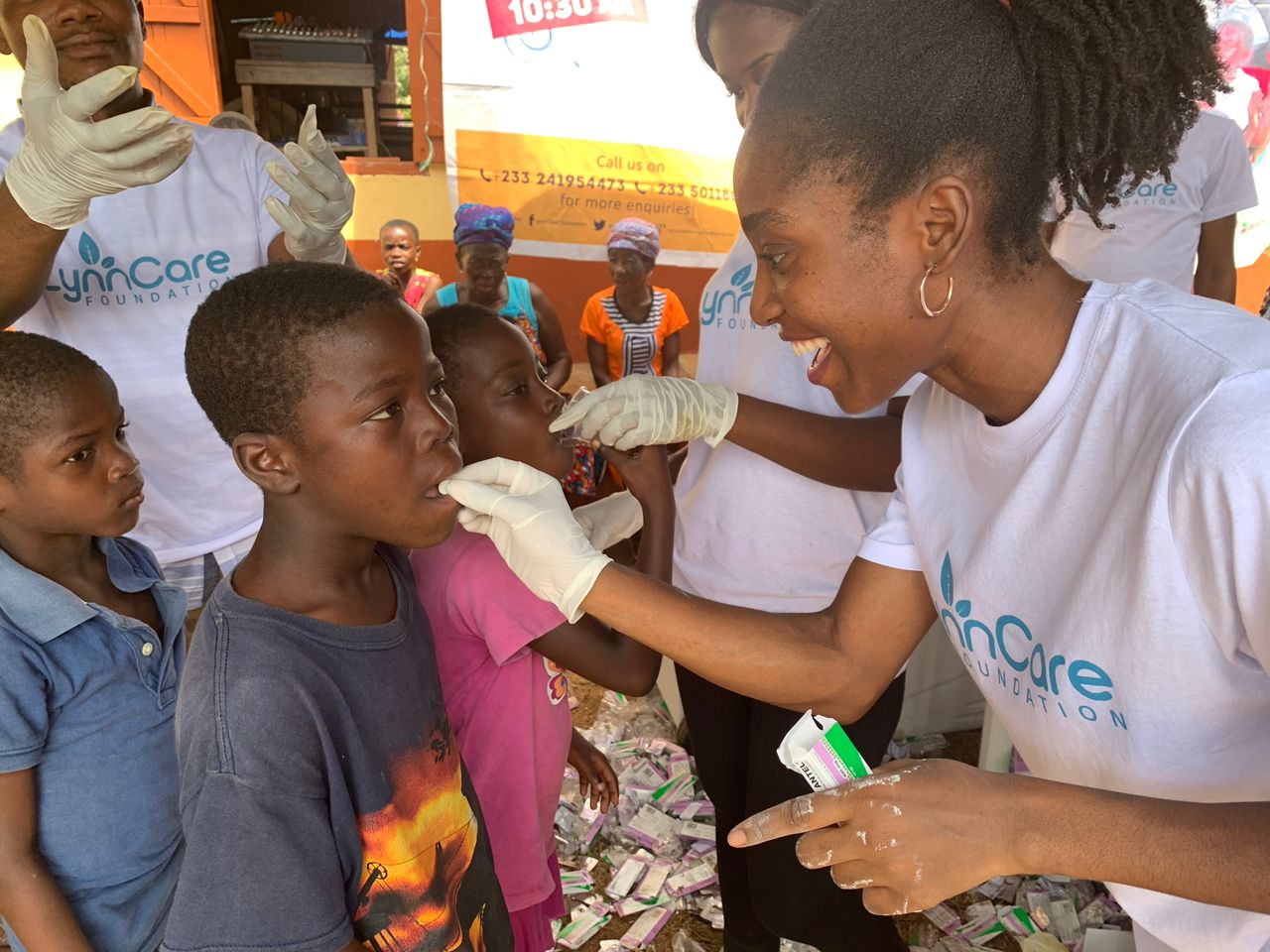 LynnCare Foundation volunteer in the field